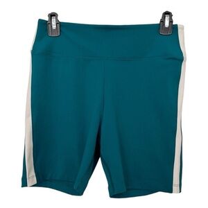 PINK Victoria's Secret Teal Shorts with White Stripes